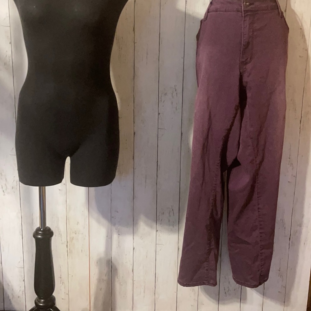 Plus Size Purple Jean Size 24 Faded Glory